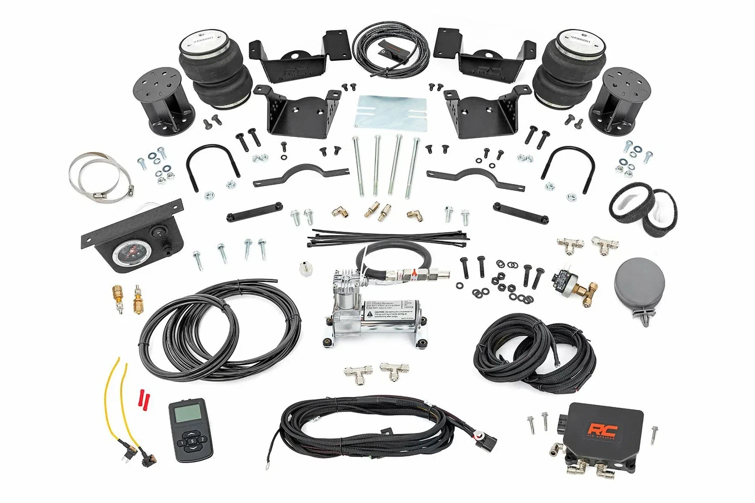 Fits Chevy 2500HD (20- Air Spring w_compressor Wireless Controller 3-5_ 100345WC